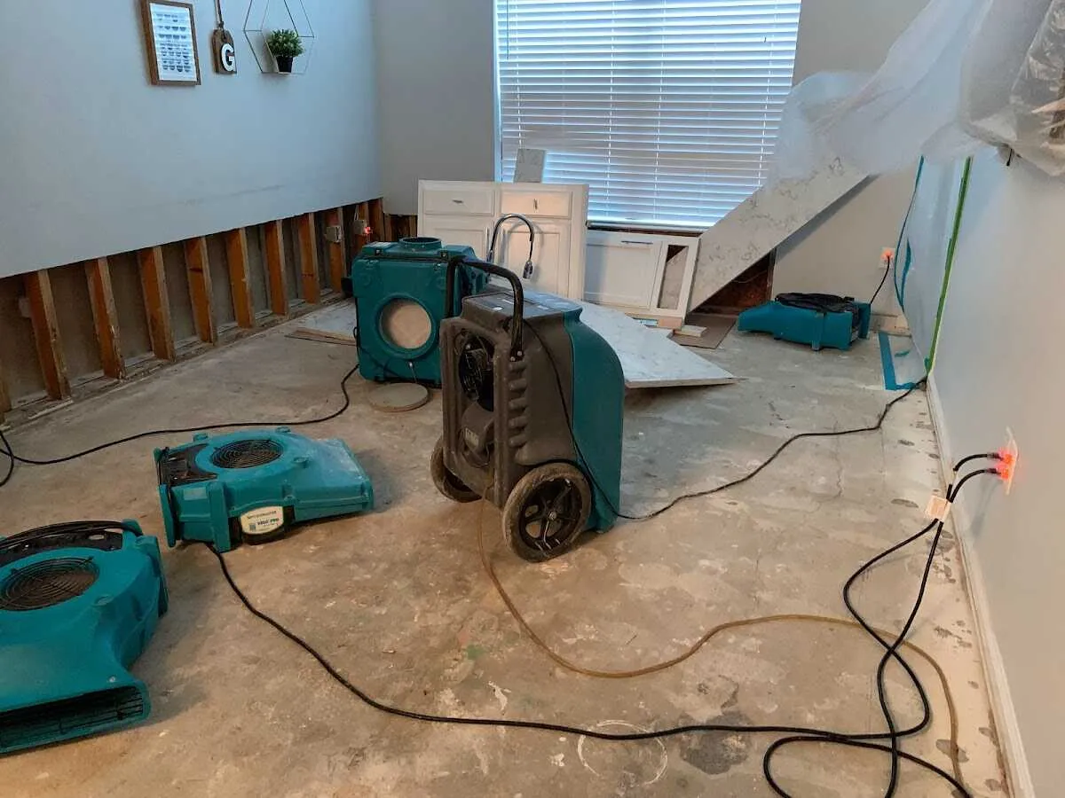 Dehumidifier in flood-cut room for Water Extraction & Removal in Bullskin